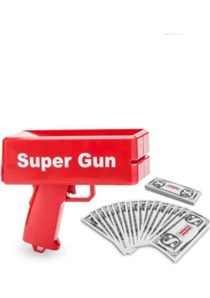 Zens Shop Super Money Gun Para Saçma Tabancası - Kırmızı