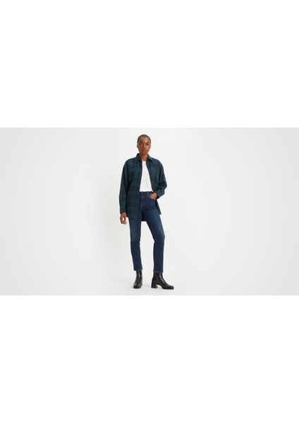 724™ High Rise Straight Kadın Jean Pantolon - Blue Swell