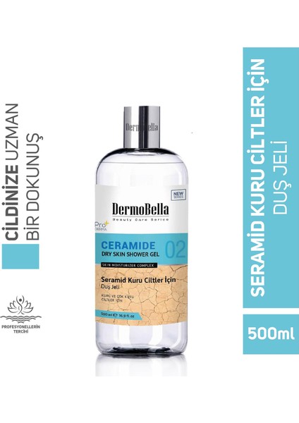 Seramid Kuru Ciltler Için Duş Jeli 500 Ml