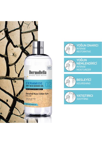 Seramid Kuru Ciltler Için Duş Jeli 500 Ml fiyatları