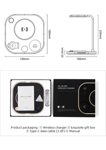 All In One Wireless Charger Siyah