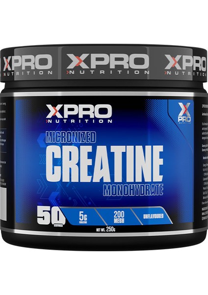 Xpro Nutrition Kreatin Monohidrat Creatine Monohydrate 250 gr Kreatine