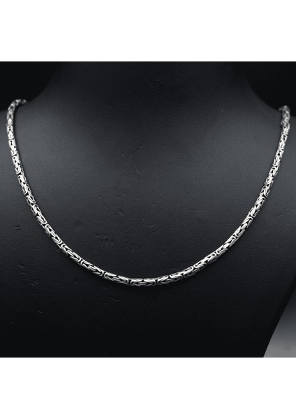 Gümüş Kral Zincir 925 Ayar Gümüş 2 mm