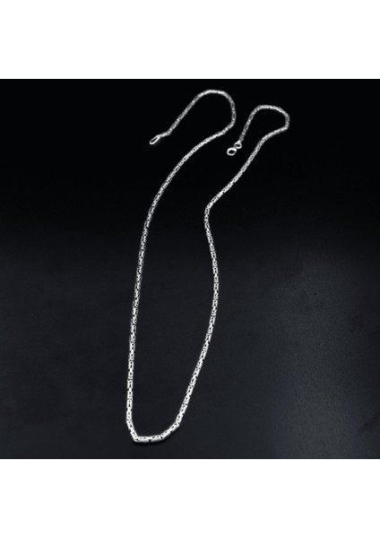Gümüş Kral Zincir 925 Ayar Gümüş 2 mm modelleri