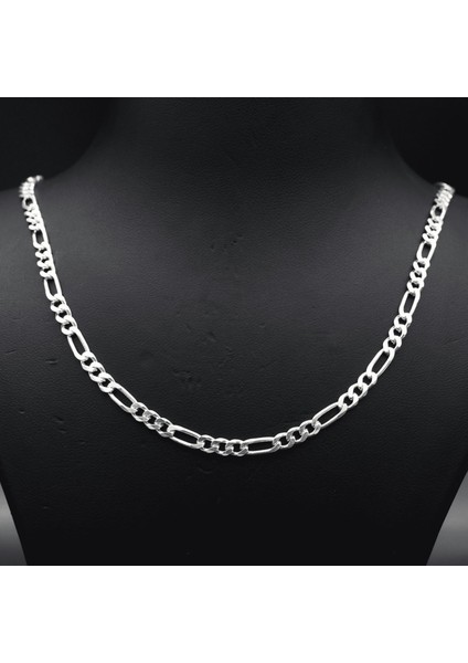 Gümüş Figaro Zincir 925 Ayar Gümüş 3.5 mm fırsatları