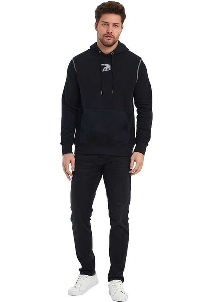 Snowboard Nakış Logo Baskılı Gri Sweatshirt modelleri