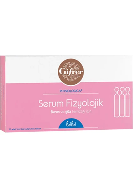 Gifrer Serum Fizyolojik 20 lik Flakon