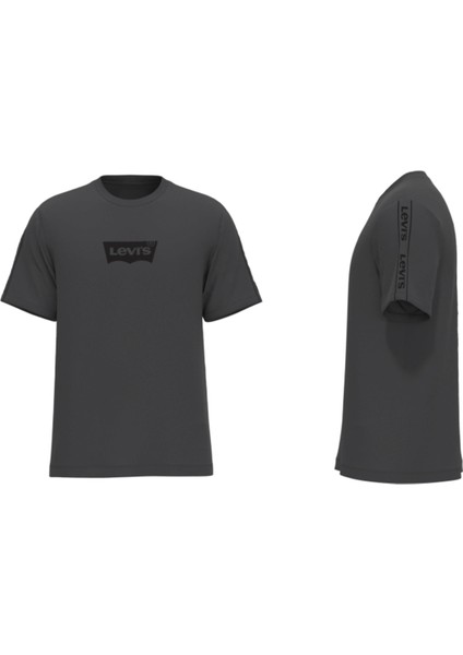 Levi's Bisiklet Yaka Baskılı Siyah Erkek T-Shirt A2082-0112 Ss Relaxed Fıt Tee modelleri