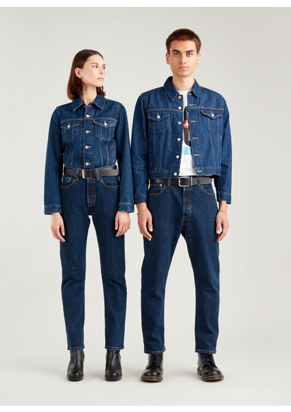 501® Original Crop Jean Pantolon - Salsa Stonewash - Indigo fırsatları