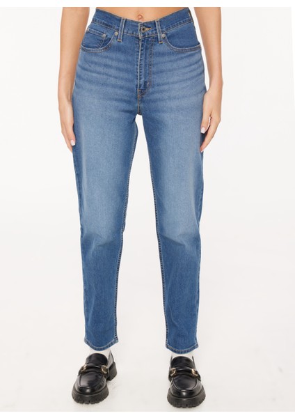 Levi's Mavi Kadın Yüksek Belli Mom Fit Denim Pantolon A7091-0000