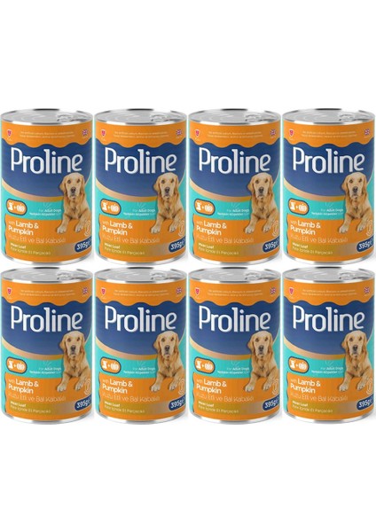 Pro Line Proline Kuzu Etli ve Bal Kabaklı Yetişkin Köpek Konservesi 395 gr