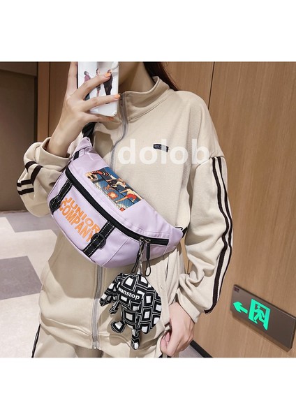 Kadın Göğüs Yaz Erkek Bel Anime Desen Omuz Spor Kanvas Crossbody Çanta (Yurt Dışından) modelleri