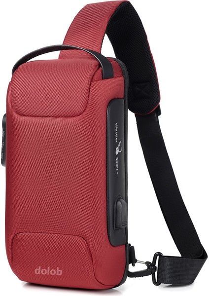 Göğüs Omuzdan Askili Erkek Crossbody Siyah Büyük Kapasiteli Spor Motosiklet Omuz Crossbody Erkek Göğüs Çanta (Yurt Dışından)