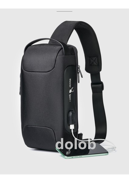 Göğüs Omuzdan Askili Erkek Crossbody Siyah Büyük Kapasiteli Spor Motosiklet Omuz Crossbody Erkek Göğüs Çanta (Yurt Dışından) fiyatları