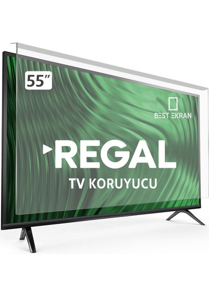 Regal 55R66QA11 Ekran Koruyucu - Regal 55" Inç QLED 139 Ekran Koruma Paneli