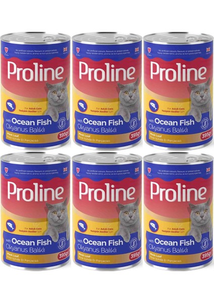 Proline Okyanus Balıklı Yetişkin Kedi Konservesi 395 Gr*6 Adet