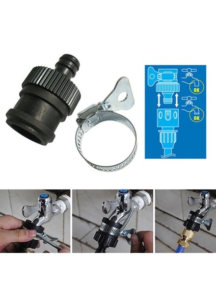 Pcs Musluk Nipeli Evrensel Ortak Araba Yıkama Su Tabancası Bahçe Kelepçe Eklemi (Yurt Dışından) indirimleri