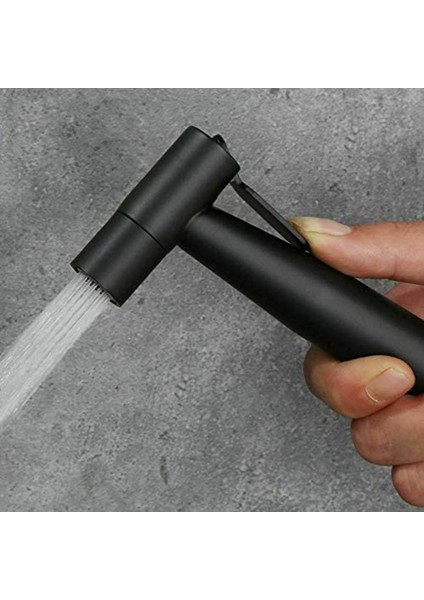 Nanlıy-Siyah El Tuvalet Püskürtücü Paslanmaz Çelik Banyo Bide Püskürtücü Seti Hortum ile Duş Püskürtücü Duvar Veya Tuvalet Için (Yurt Dışından) fiyatları