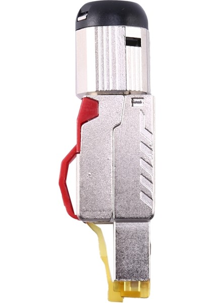 Aletsiz Korumalı RJ45 Sonlandırma Fişi Konnektörü CAT6A Sonlandırma Fişi Korumalı Metal Önyükleme Kırmızı (Yurt Dışından)