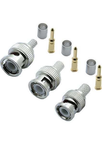 30 Adet Bnc Erkek Sıkma Konnektörü Cctv Sistemi Için Dişi Bağlantı Konnektörü Bnc Rg6 (Yurt Dışından) fırsatları