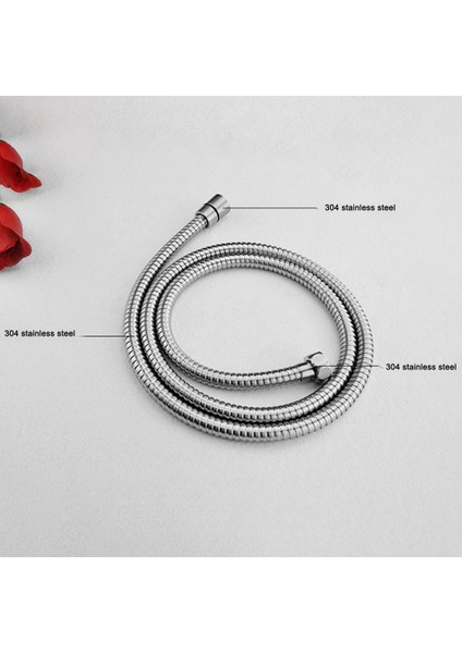 2m Duş Hortumu Ekstra Uzun Krom El Duş Borusu Esnek Hortumlar-Gümüş (Yurt Dışından) fiyatları