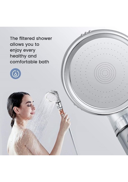 Nxfdsıoz 3 Modu Spa Iyon Filtresi Duş Başlığı Yüksek Basınç Tasarruflu Su El Duş Başlığı Premium Banyo Su Filtresi (Yurt Dışından) modelleri