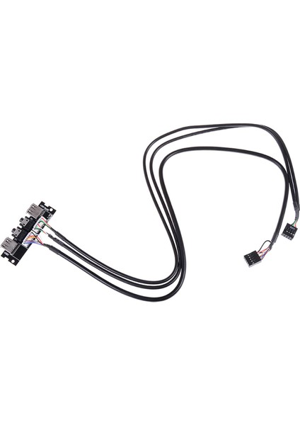 Adet Bilgisayar Ön Panel USB 2.0 Ses Bağlantı Noktası Kablosu Anakart Bağlantı Kablosu (Yurt Dışından)