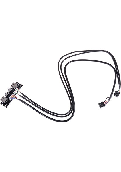 Adet Bilgisayar Ön Panel USB 2.0 Ses Bağlantı Noktası Kablosu Anakart Bağlantı Kablosu (Yurt Dışından)