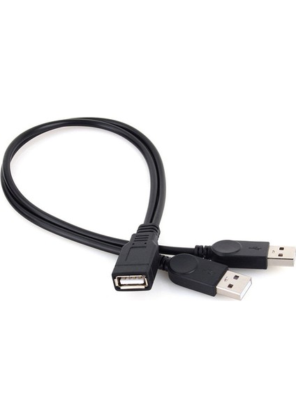 Yeni USB 2.0 1 Dişi - 2 Erkek Y-Splitter Data Sync Şarj Uzatma Kablosu (Yurt Dışından)