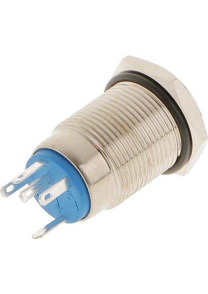 16MM Metal Basma Düğmesi Anahtarı Düğmesi, Su Geçirmez Sıfırlama Tipi Başlat Düğmesi Elektronik Anahtar Mavi (Yurt Dışından) fırsatları