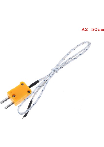 Adet K Tipi Sıcaklık Sensörü Termokupl Prob Kablosu Tel 0.5/4m (Yurt Dışından)