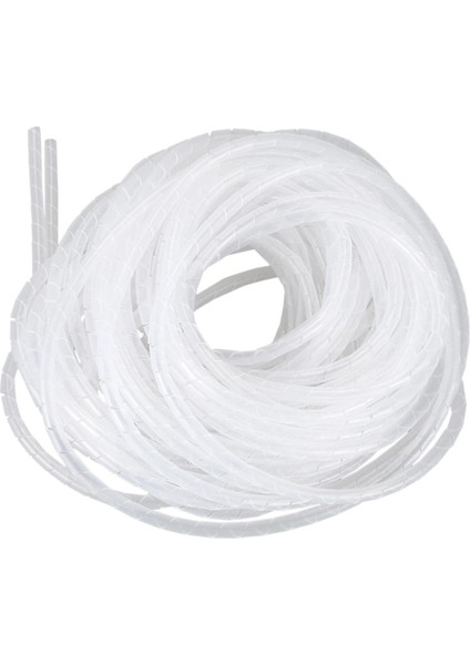 Kablo Tel Düzenleyici Yöneticisi Sarma Bandı 6mm Dia 15M Uzunluk Beyaz (Yurt Dışından)