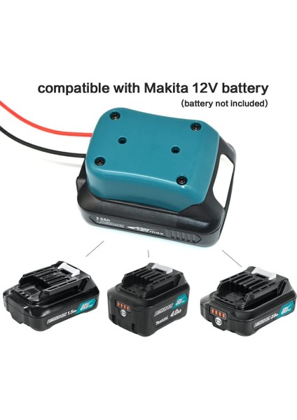 Makita Için 10.8V-12V Pil Bağlantı Istasyonu Güç Konektörü, Siyah (Yurt Dışından)
