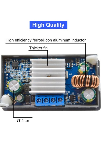 Dc Dc Değişken Voltaj Regülatörü Aksesuarları Parçaları cc Cv 0.5-30V 4A 5V 6V 12V 24V Düzenlenmiş Laboratuvar LCD Ekran (Yurt Dışından)