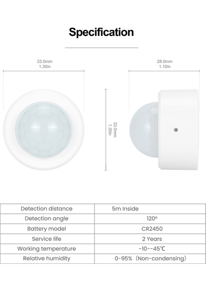 Hareket Vücut Sensörü Zigbee 3.0 Tuya Mini Akıllı Insan Hareketi Pır Dönüştürücü Akıllı Yaşam Ev Kablosuz Bağlantı Işığı (C) (Yurt Dışından) fırsatları