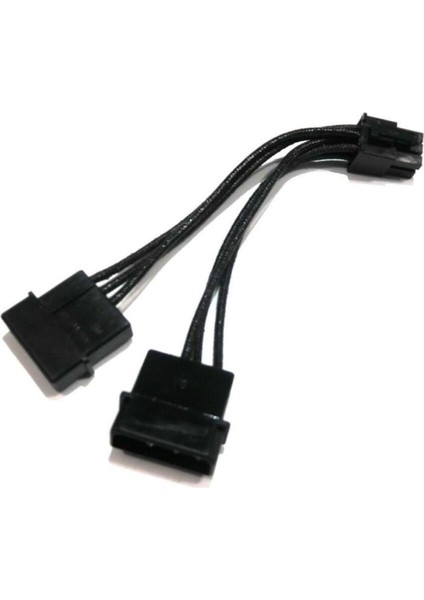 Çift Molex - 6 Pin Adaptör-5 x Çift Molex 4 Pin - 6 Pin Pcı-E Adaptör Kablosu-Siyah (Yurt Dışından)