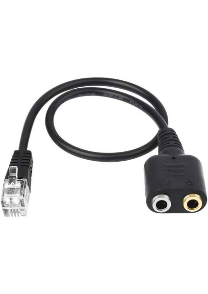 Çift 3,5 mm Ses Jakı Dişi - Erkek Rj9 Fiş Adaptörü Dönüştürücü Kablo Pc Kulaklığı (Yurt Dışından) fiyatları