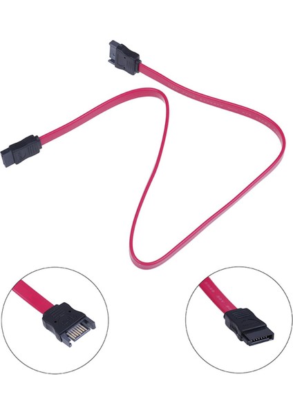 Yüksek Hızlı Sata 7pin Erkekten Dişiye M/f Uzatma HDD Konektörü Senkronizasyon Veri Kablosu (Yurt Dışından)