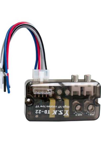 Auto Car Ses Dönüştürücü 12V Rca Stereo Yüksekten Alçak'a Ayarlanabilir Dönüştürücü Adaptör (Yurt Dışından)