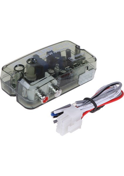 Auto Car Ses Dönüştürücü 12V Rca Stereo Yüksekten Alçak'a Ayarlanabilir Dönüştürücü Adaptör (Yurt Dışından)