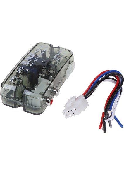 Auto Car Ses Dönüştürücü 12V Rca Stereo Yüksekten Alçak'a Ayarlanabilir Dönüştürücü Adaptör (Yurt Dışından)