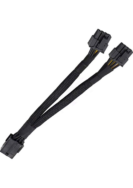Gpu 8 Pinli Splitter Güç Uzatma Kablosu-1*8-Pin Gpu'dan Çift Pcı-E 8 Pinli Splitter Adaptör Kablosu-Siyah (Yurt Dışından) indirimleri
