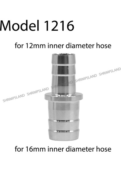 [shrımpsland] Akvaryum Paslanmaz Çelik Hortum Dönüştürücü Konektörü 12MM 16MM 22MM (Yurt Dışından)