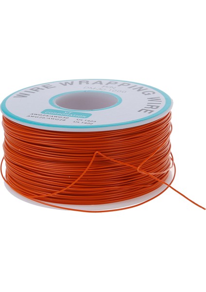 Lehim Turuncu Esnek 0.5mm Dış Çap 30AWG Tel Sarma Sarma 1000FT (Yurt Dışından)