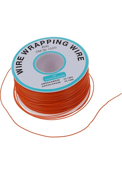 Lehim Turuncu Esnek 0.5mm Dış Çap 30AWG Tel Sarma Sarma 1000FT (Yurt Dışından)