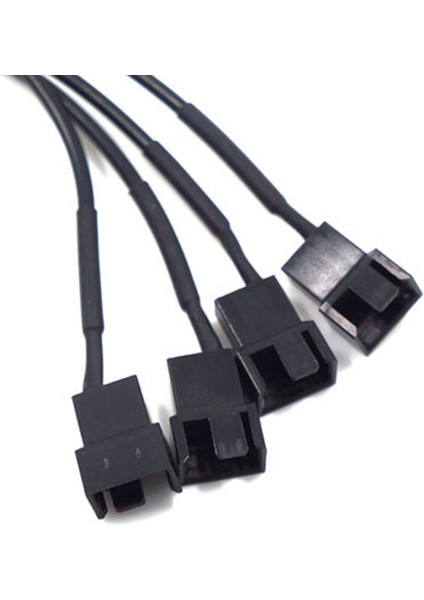 Bakır Dc 5521 - 4pin Pwm 4 Yollu Bilgisayar Pc Fan Güç Adaptörü Kablosu 12 V (Yurt Dışından)