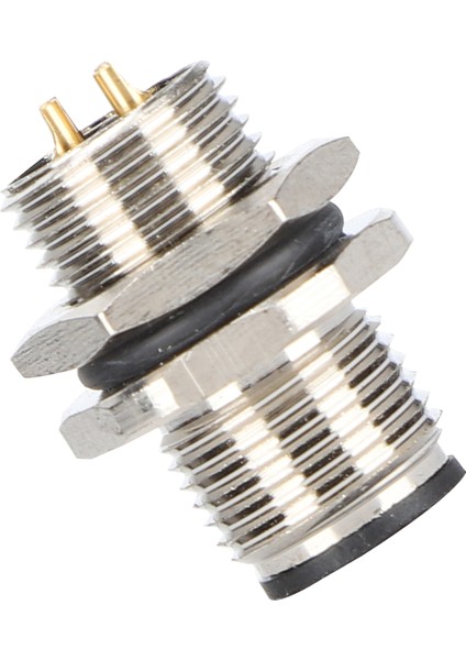Pirinç Panel Montajlı Soket Konnektörü M12 IP67 4pin Fiş AC/DC250V 4A (Yurt Dışından)