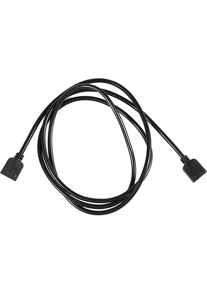 2x LED Şeritler Rgb 4 Pin Dişi - Dişi Konnektör Uzatma Kablosu Siyah 1m (Yurt Dışından)