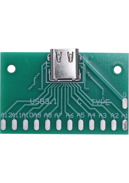 Diy 24PIN Usb-C USB 3.1 Tip C Dişi Soket Konnektör Smt Tipi Pc Kartı ile (Yurt Dışından)