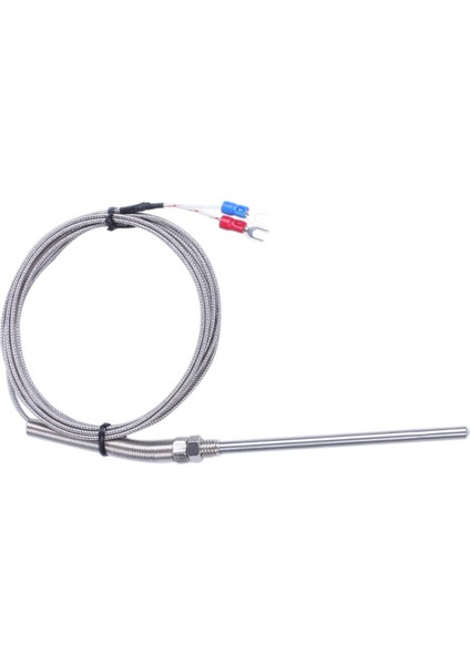 2x K Tipi 0-800 Derece Santigrat Termokupl Prob Sensörleri 2m 6.5ft (Yurt Dışından)